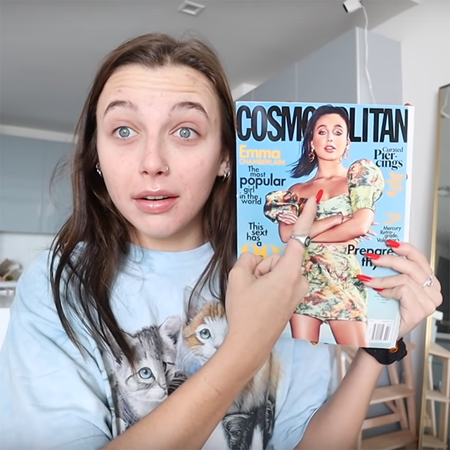 Emma Chamberlain Covers Cosmopolitan's February Issue For First US Magazine  Cover: Photo 1281825, Emma Chamberlain, Magazine Pictures