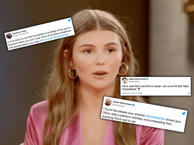 Twitter Reacts To Olivia Jade On ‘red Table Talk With Jada Pinkett