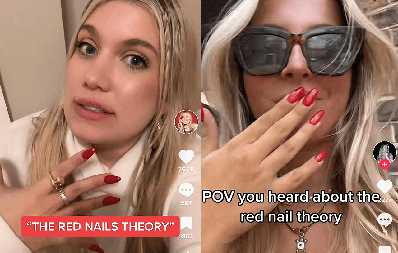 Testing the red nail theory! 💅🏾🤪 Safe to say it works #rednails #re, Red Nails